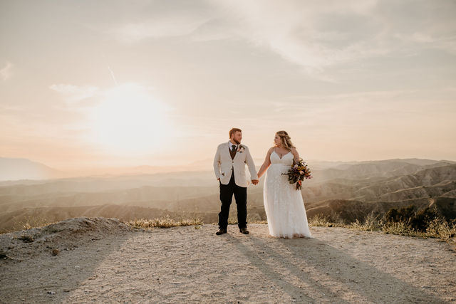 wedding sunset photo